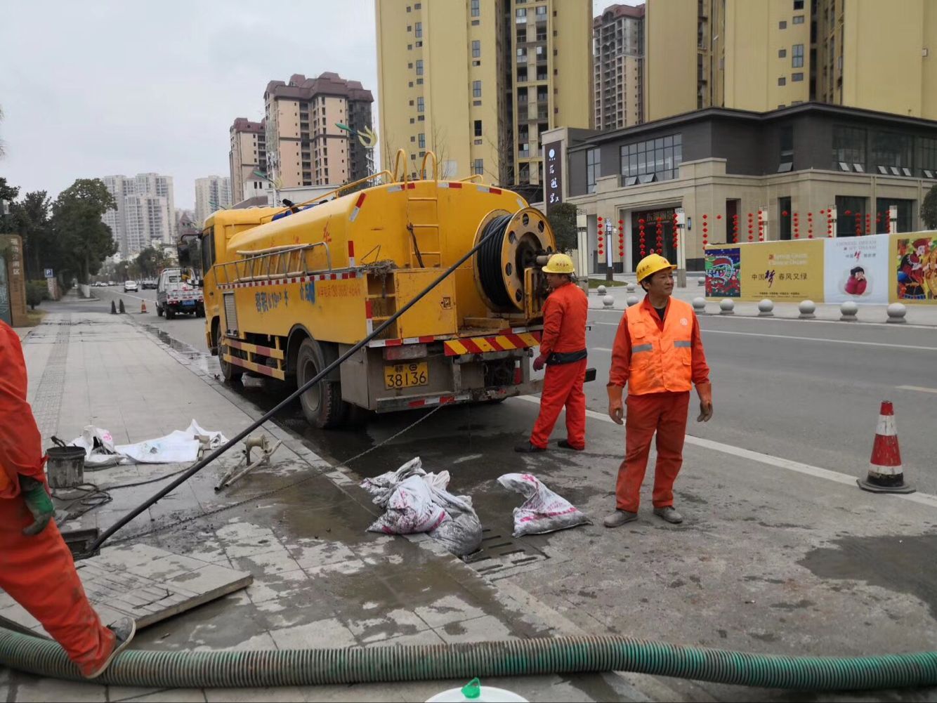 彭阳排污管道清淤-管道清洗